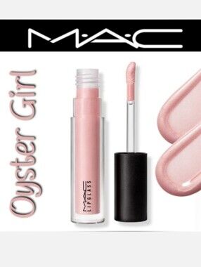 Mac Cosmetics Oyster Girl Pink Lipglass Brand New in Box Authentic